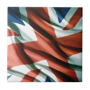 British Flag Pop Art Tegeltje