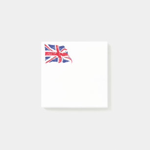 British Flag Post merkt op Post-it® Notes
