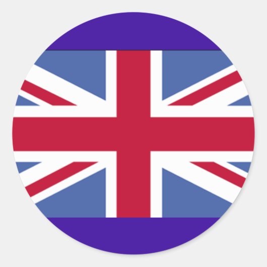 BRITISH FLAG RONDE STICKER (Voorkant)