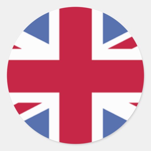 BRITISH FLAG RONDE STICKER (Voorkant)