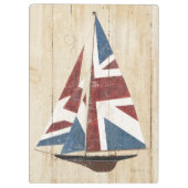 British Flag Sailboot Klembord (Achterkant)