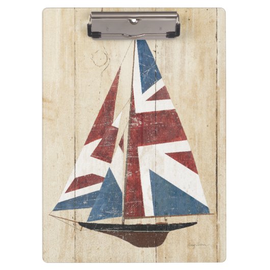 British Flag Sailboot Klembord (Voorkant)