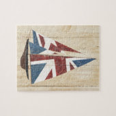 British Flag Sailboot Legpuzzel (Horizontaal)
