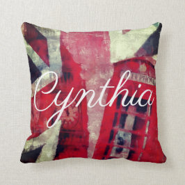 British Flag Telephone Booth Pillow Kussen