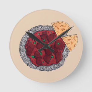 British Food Indian Takeaway Chicken Tikka Masala Ronde Klok