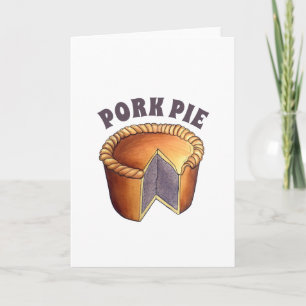 British Food Pork Pie Savory Pastry UK Cuisine Kaart