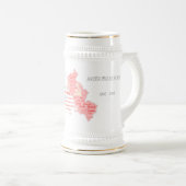 British Forces Berlin White Stein Bierpul (Voorkant rechts)