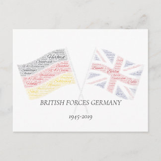 British Forces Germany Cross Flag Briefkaart