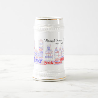 British Forces Münster White Stein Bierpul