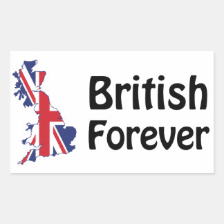 British Forever Rechthoekige Sticker