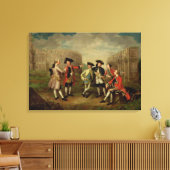 British Gentleman in Rome, c.1750 (olie op doek) Canvas Afdruk (Insitu (Woonkamer))