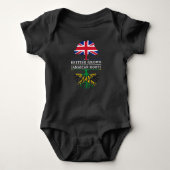 British Grown with Jamaican    RootsJamaica Design Romper (Voorkant)