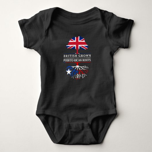 British Grown with Puerto Rican RootsPuerto Romper (Voorkant)