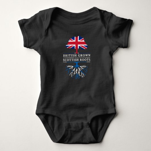 British Grown with Scottish    RootsScotland Romper (Voorkant)