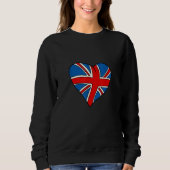 British heart shaped flag trui (Voorkant)