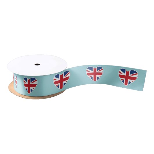 British Hearts - Light Blue Ribbon Lint (Spoel)