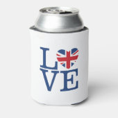 British Hearts - Love Union Jack Koelbox Blikjeskoeler (Blikje Achterkant)