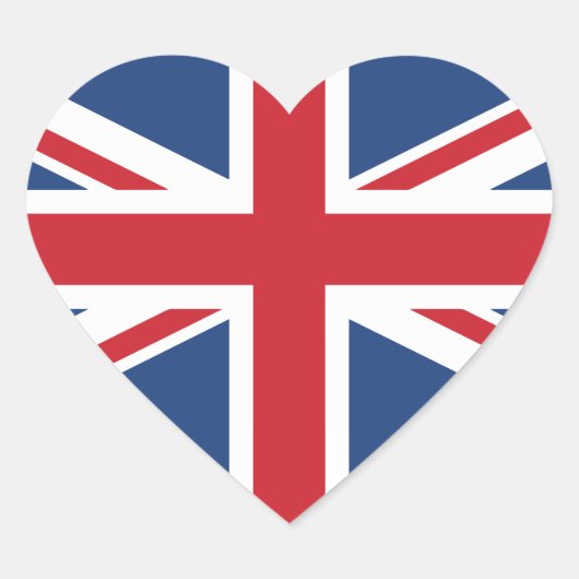 British Hearts - Union Jack Heart Stickers (Devant)