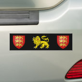 British Heraldry Lion Bumpersticker (Op auto)