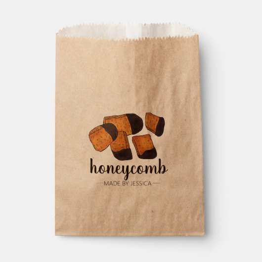 British Honeycomb Sponge Cinder Toffee Snoep Sweet Bedankzakje (Voorkant)