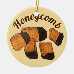British Honeycomb Sponge Toffee Snoep UK Sweets Keramisch Ornament