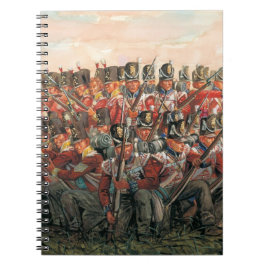 British infantry Napoleonic wars painting  Notitieboek