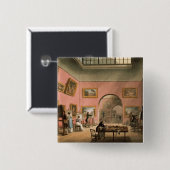 British Institution, Pall Mall Vierkante Button 5,1 Cm (Voorkant /achterkant)