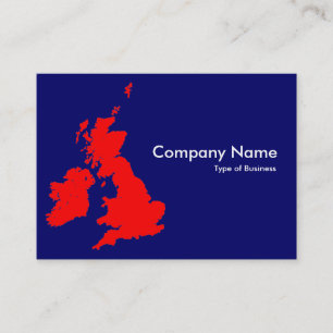 British Isles - Red en Dark Blue (000066) Visitekaartje