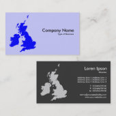 British Isles - Shades of Blue Visitekaartje (Voorkant / Achterkant)