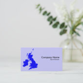 British Isles - Shades of Blue Visitekaartje (Staand voorkant)