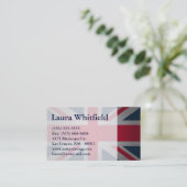 British Keep Calm Carry British Flag Carte de visi (Debout devant)