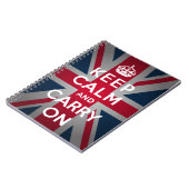 British Keep Calm Carry British Spiral Carnet (Côté gauche)