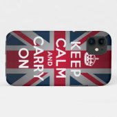 British Keep Calm Carry iPhone 5 Mate Tough™ Coque (Dos (Horizontal))