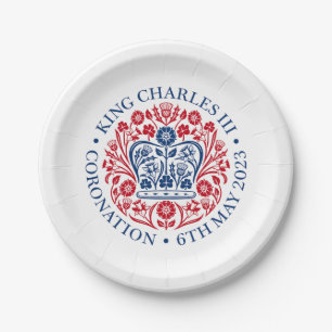 British King III Charles Memorabilia Coronation Papieren Bordje