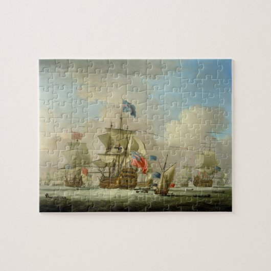 British Mannen-of-War and a Sloop, c.1720-30 (olie Legpuzzel (Horizontaal)