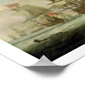 British Mannen-of-War and a Sloop, c.1720-30 (olie Poster (Hoek)