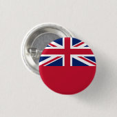 British Merchant Navy Red Ensign Badge Pin Ronde Button 3,2 Cm (Voorkant /achterkant)