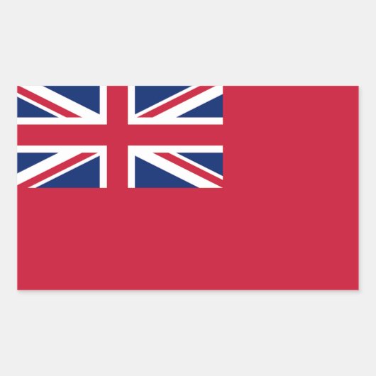 British Merchant Navy Red Ensign Sticker (Voorkant)