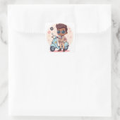 British Mod Vierkante Sticker (Tas)