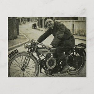 British Motorcycle begin jaren 1900 Briefkaart