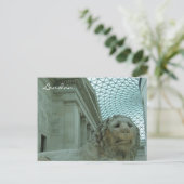 british museum lion briefkaart (Staand voorkant)