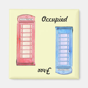 British phone booth afwasmachine magnet - magneet
