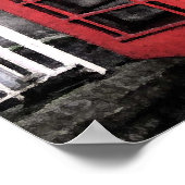 British Phone Booth Fresco Poster (Hoek)