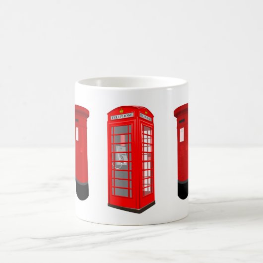 British Phone Booth & Post Box Mug (Centre)
