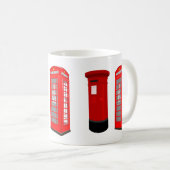 British Phone Booth & Post Box Mug Koffiemok (Voorkant rechts)