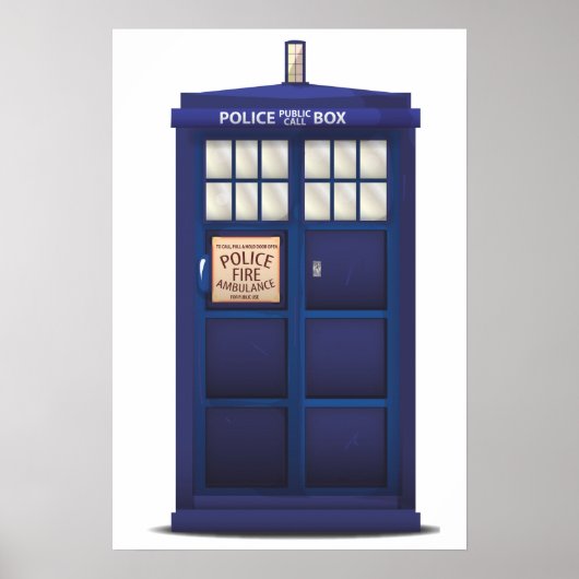 British Police Box Poster (Voorkant)