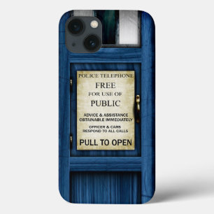 British Police Public Call Box iPhone Tough Hoesje