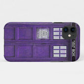 British Police Public Call Box (Paars) Case-Mate iPhone Case (Achterkant (horizontaal))