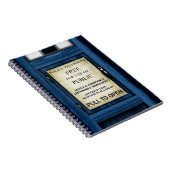 British Police Public Call Box Sign Notebook 2 Notitieboek (Rechterzijde)