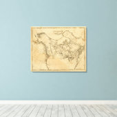 British Possessions in Amerika Canvas Afdruk (Insitu (Houten vloer))